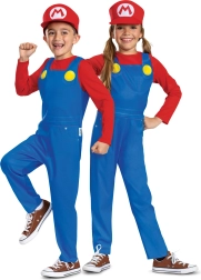 Costume per bambini Super Mario rosso 7–8 anni (127–136 cm)