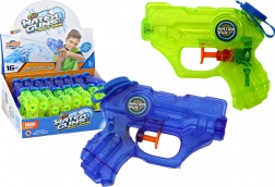 Mini pistola ad acqua verde-blu con portata 7-8 m