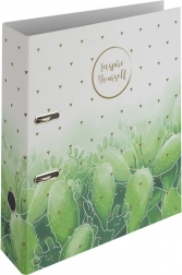 Raccoglitore A4 con meccanismo a leva 7 cm Romantic Cactus