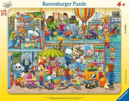 RAVENSBURGER Puzzle Negozio di giocattoli per animali 35 pezzi