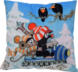 Cuscino Krtek e Topolino sullo Scooter