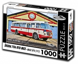 Puzzle RETRO-AUTA Škoda 706 RTO MEX – autobus, 1000 pezzi
