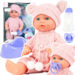 Bambola bebè 30 cm con vasino e ciuccio ANIA