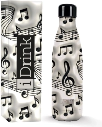Borraccia termica bianca Music 500 ml