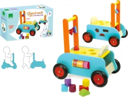 Vilac carrellino multifunzione in legno 3-in-1 per bambini