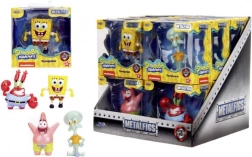 Figure da collezione in metallo SPONGEBOB SQUAREPANTS – 4 modelli (SpongeBob, Patrick, Squidward, Mr. Krabs) 6,5 cm