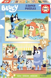 EDUCA Puzzle in legno Bluey 2x50 pezzi