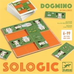 Gioco logico in legno Dogmino