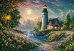 Puzzle Faro al chiaro di luna 500 pezzi di Cherry Pazzi