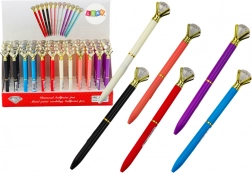 Penna a sfera con cristallo, inchiostro blu 0,7 mm – mix di colori