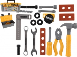 Set di attrezzi in plastica per bambini in valigetta