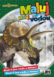 Libro da colorare A5 Dipingi con l’acqua Dinosauri