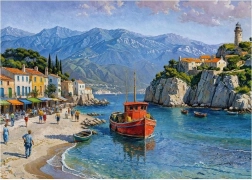Cherry Pazzi Puzzle Paesino al mare 1000 pezzi