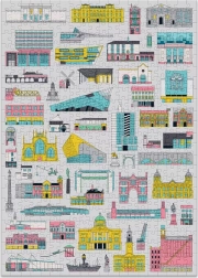 Puzzle con Edifici 500 Pezzi di Cloudberries