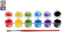 Creatoys colori per tessuti 12 colori con pennello