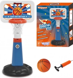 Set da basket per bambini Woopie con altezza regolabile e pompetta