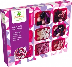 Set di perline di legno Alfabeto