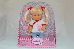 Bambola Nena 36 cm dottoressa con stetoscopio e biberon