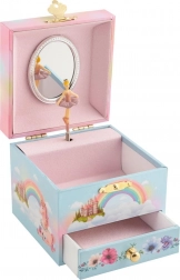 GOKI scatola portagioie musicale Mondo arcobaleno – melodia Il lago dei cigni