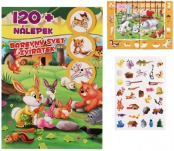 Libro Il colorato mondo degli animaletti con adesivi