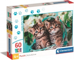 Puzzle CLEMENTONI 60 pezzi – gattini nel cestino