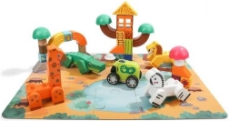 Blocchi di legno e puzzle - Safari Top Bright