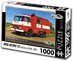 Puzzle Retro-auto Camion AVIA 30 DVS 12 autopompa 1000 pezzi