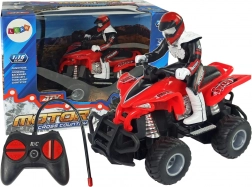 Quad rosso telecomandato 1:16 a batteria