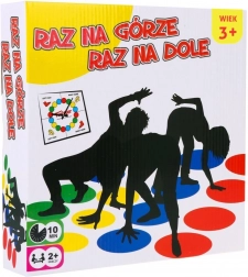 Grande tappetone da gioco per bambini 3+ – gioco di destrezza Raz na górze raz na dole