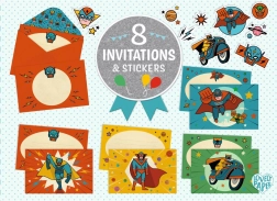 DJECO set regalo inviti Supereroi