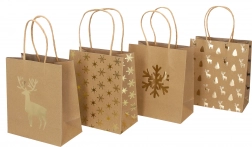 Borsa regalo piccola Natale 18x21x10 cm