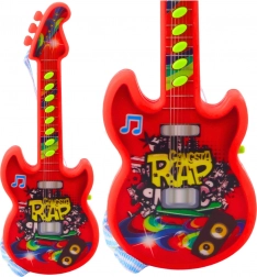 Chitarra elettrica per bambini con melodie e solmizzazione - rossa