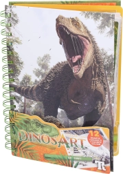 Libri da colorare con pellicola dinosauri DinosArt