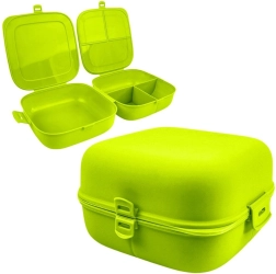 Lunchbox verde compartimentato Vilde 2×700 ml