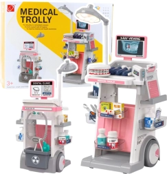 Carrellino dentistico per bambini con accessori, luce e schermo a raggi X, 26 pezzi