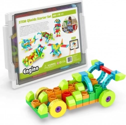 Engino STEM Qboidz set di avvio – kit di costruzione per bambini (1175 pezzi)