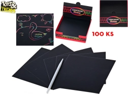 Cartoncini da grattare TOYS& TRENDS – set creativo 100 fogli