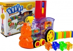 Locomotiva con LED, dispone le tessere del domino – kit di costruzione per bambini