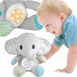 Woopie elefante di peluche con proiettore e ninnananne, 12 melodie