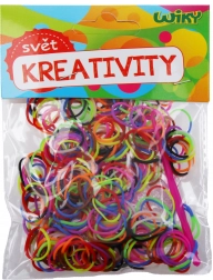 Magici elastici intrecciati bicolore – mix di colori, 300 pezzi con accessori