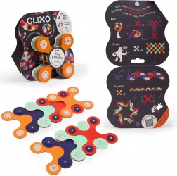 CLIXO Tiny & Mighty Space – set di costruzione magnetico 9 pz, fosforescente