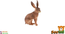 Figura in plastica di lepre comune Zooted 6 cm