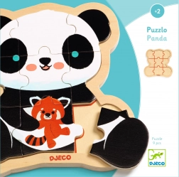 Puzzle in legno Puzzlo Panda di Djeco