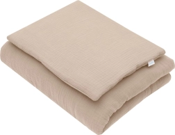 Set in mussola con imbottitura 80 × 70 cm beige