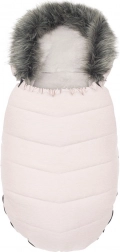 Sacco passeggino per bambini con pelliccia dusty pink NEW BABY