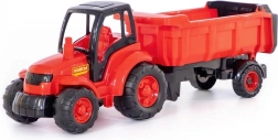 Grande trattore in plastica con rimorchio per bambini da 1 anno