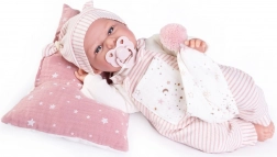 Antonio Juan Clara – bambola neonata parlante realistica, corpo morbido in tessuto, 34 cm
