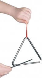 Triangolo musicale in metallo grande