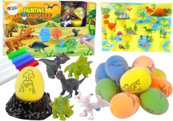Kit fai-da-te per dipingere uova di dinosauro