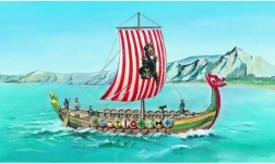 Nave vichinga DRAKKAR – modello 1:60